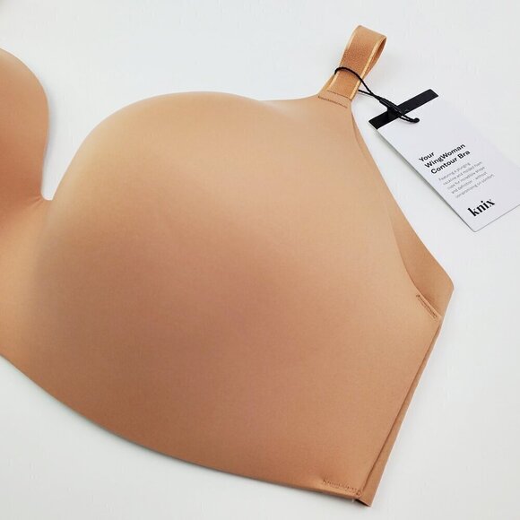 KNIX WingWoman Contour Bra Size 7++ (36/38G) Wireless Plunge Nude Comfort NWT - Picture 8 of 15